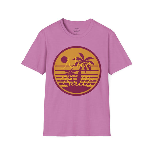 Nice Balls T-Shirt - Groovy Beach Sunset Design